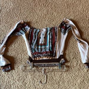 Off the shoulder shirt!